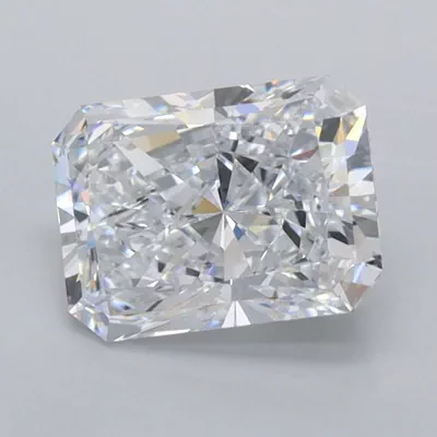 1.47ct D VVS2 Rare Carat Ideal Cut Radiant Lab Grown Diamond