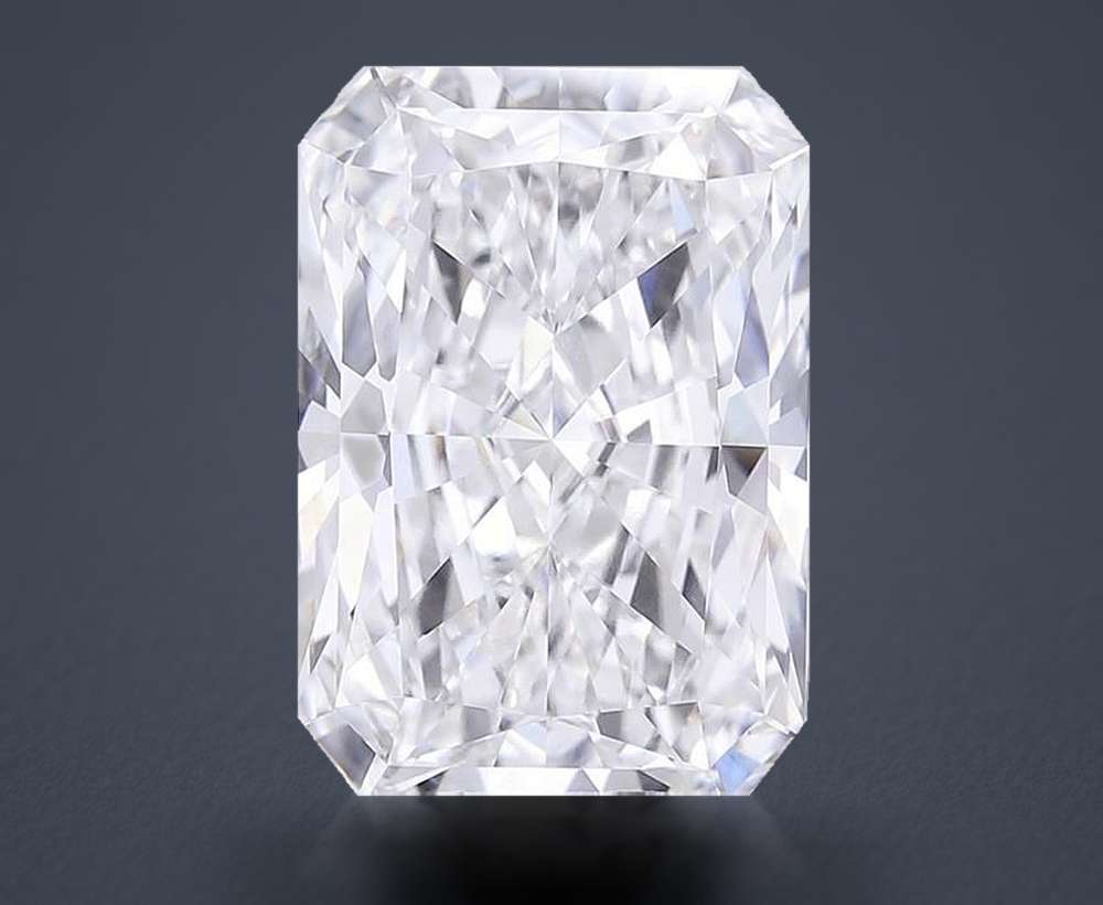 10.09ct F VVS2 Rare Carat Ideal Cut Radiant Lab Grown Diamond
