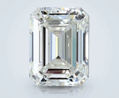 5.01ct J SI1 Excellent Cut Emerald Diamond