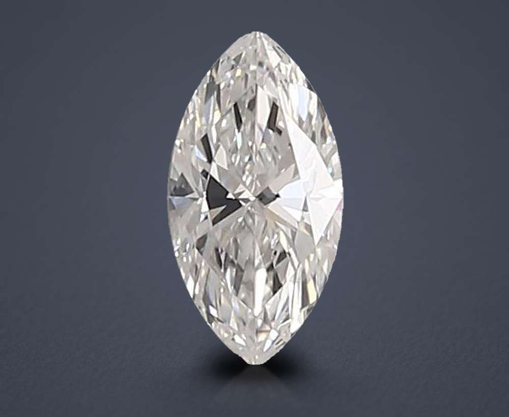 0.65ct D VVS2 Rare Carat Ideal Cut Marquise Lab Grown Diamond