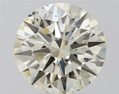 3.11ct K SI2 Rare Carat Ideal Cut Round Diamond