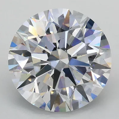3.04ct D VS2 Rare Carat Ideal Cut Round Lab Grown Diamond