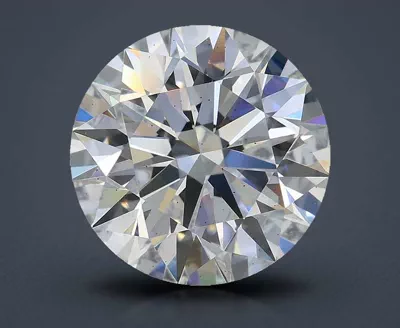 3.04ct D VS2 Rare Carat Ideal Cut Round Lab Grown Diamond