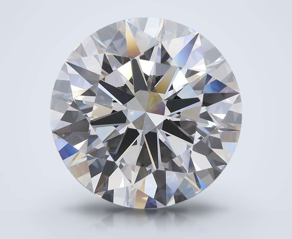 6.57ct E FL Rare Carat Ideal Cut Round Lab Grown Diamond