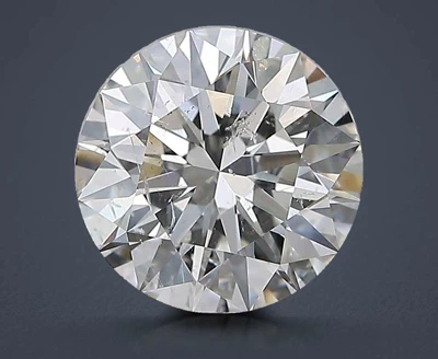 3.01ct H SI2 Rare Carat Ideal Cut Round Diamond