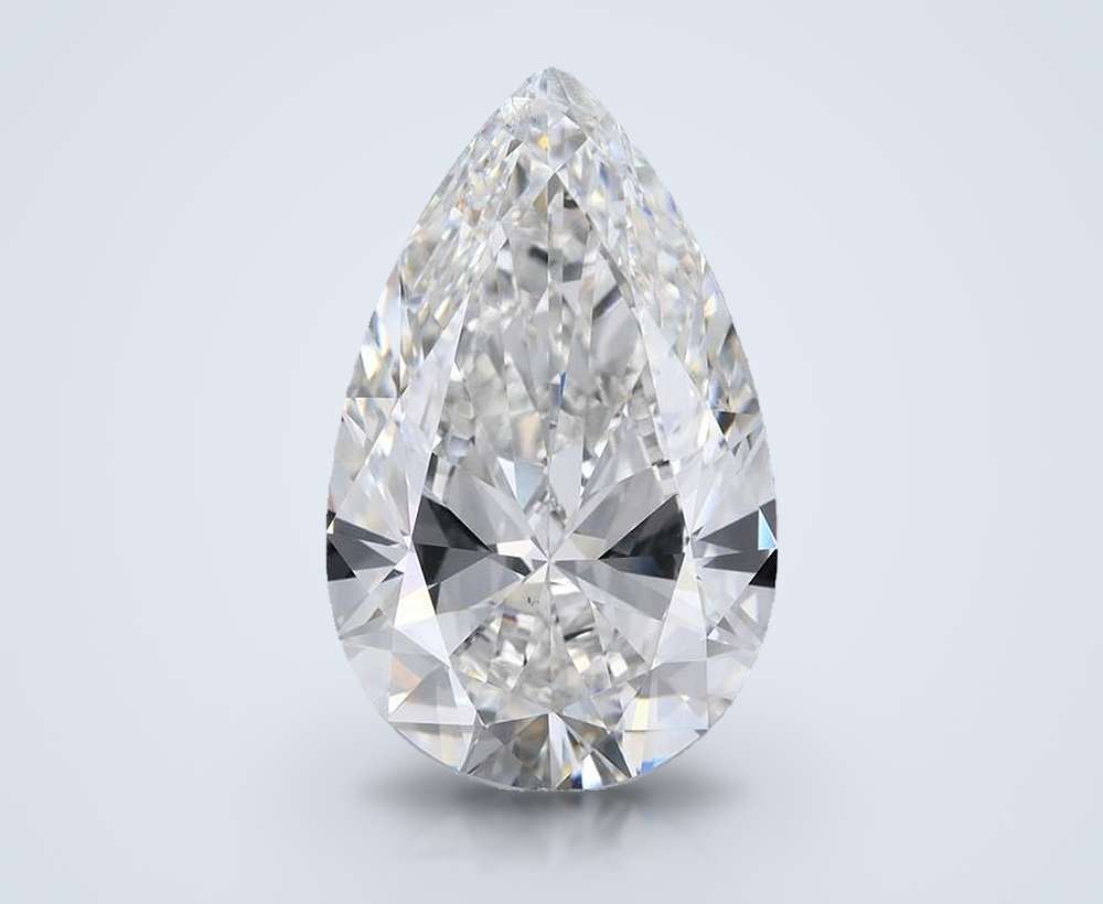 15.07ct F SI1 Rare Carat Ideal Cut Pear Lab Grown Diamond