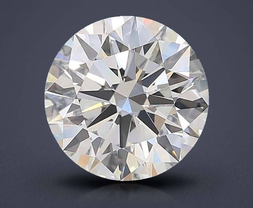3.34ct E VVS2 Rare Carat Ideal Cut Round Lab Grown Diamond