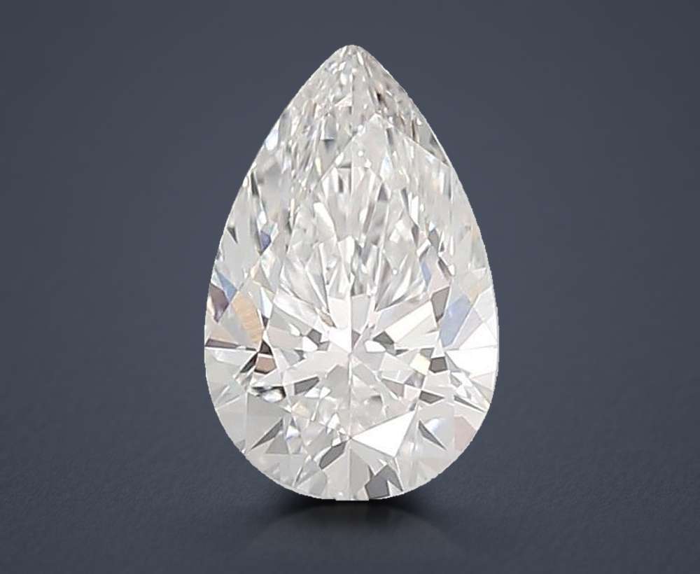 1.37ct E VS1 Rare Carat Ideal Cut Pear Lab Grown Diamond