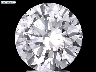 3.86ct F SI1 Rare Carat Ideal Cut Round Diamond