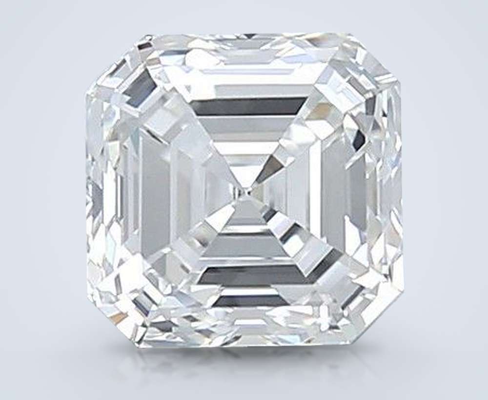 2.53ct F VVS2 Very Good Cut Asscher Lab Grown Diamond