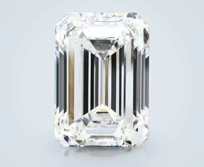 20.16ct F VVS2 Rare Carat Ideal Cut Emerald Lab Grown Diamond