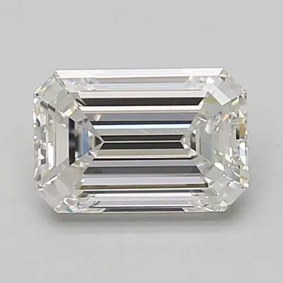 1.43ct F VS1 Rare Carat Ideal Cut Emerald Lab Grown Diamond