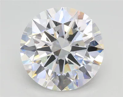 3.06ct E VS2 Excellent Cut Round Lab Grown Diamond