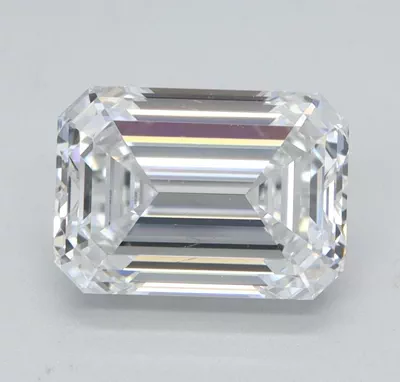 2.00ct D SI1 Rare Carat Ideal Cut Emerald Lab Grown Diamond