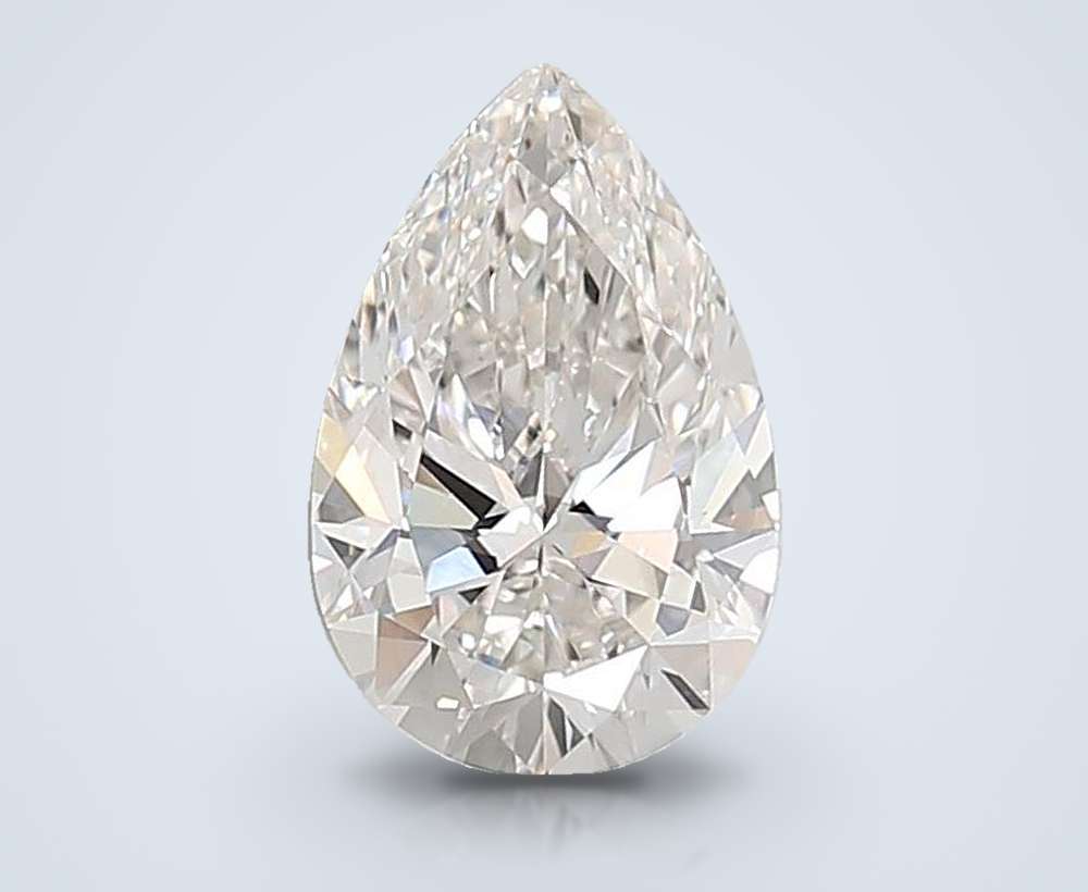 3.28ct G VVS2 Rare Carat Ideal Cut Pear Lab Grown Diamond