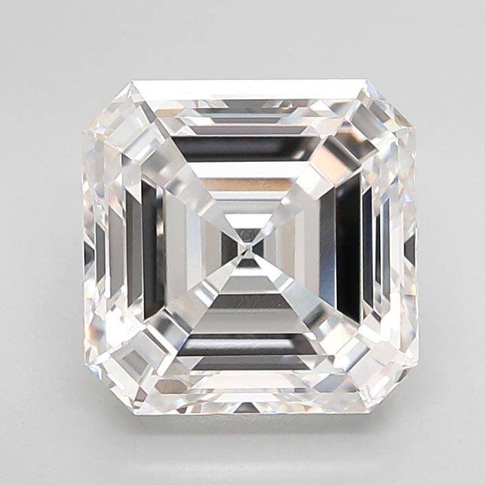 4.58ct E VVS2 Rare Carat Ideal Cut Asscher Lab Grown Diamond