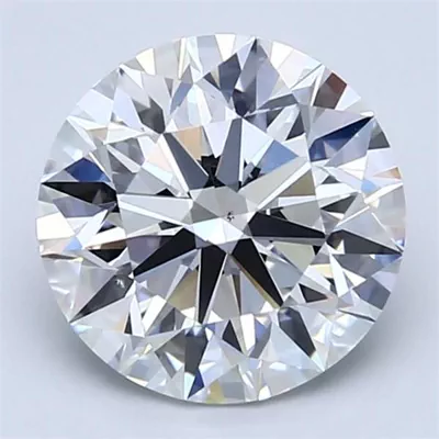 2.76ct D VS2 Rare Carat Ideal Cut Round Diamond