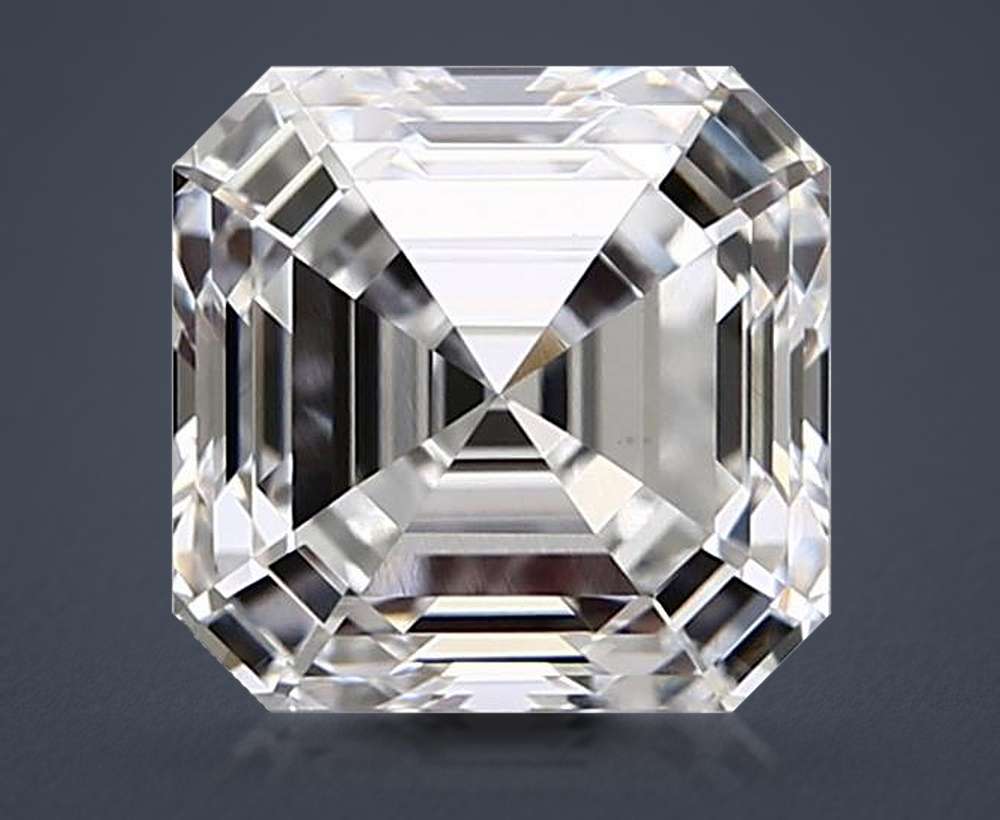 1.55ct E VS1 Rare Carat Ideal Cut Asscher Lab Grown Diamond