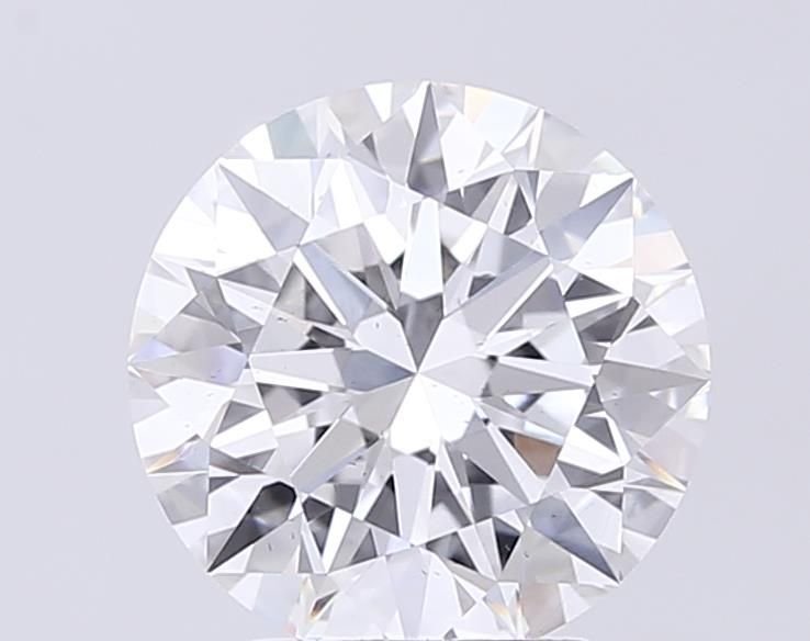 3.51ct F SI1 Rare Carat Ideal Cut Round Lab Grown Diamond