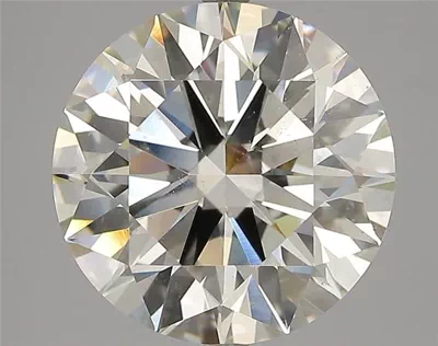 5.04ct K SI2 Rare Carat Ideal Cut Round Diamond