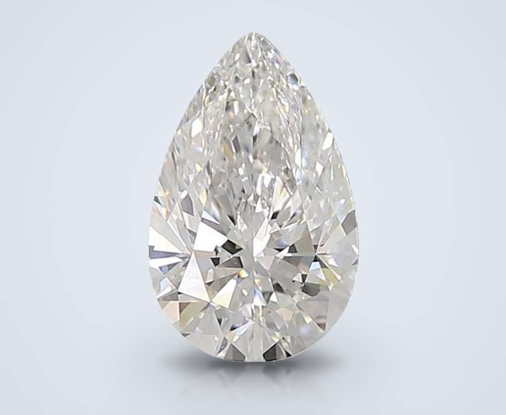 1.43ct D VS1 Rare Carat Ideal Cut Pear Lab Grown Diamond