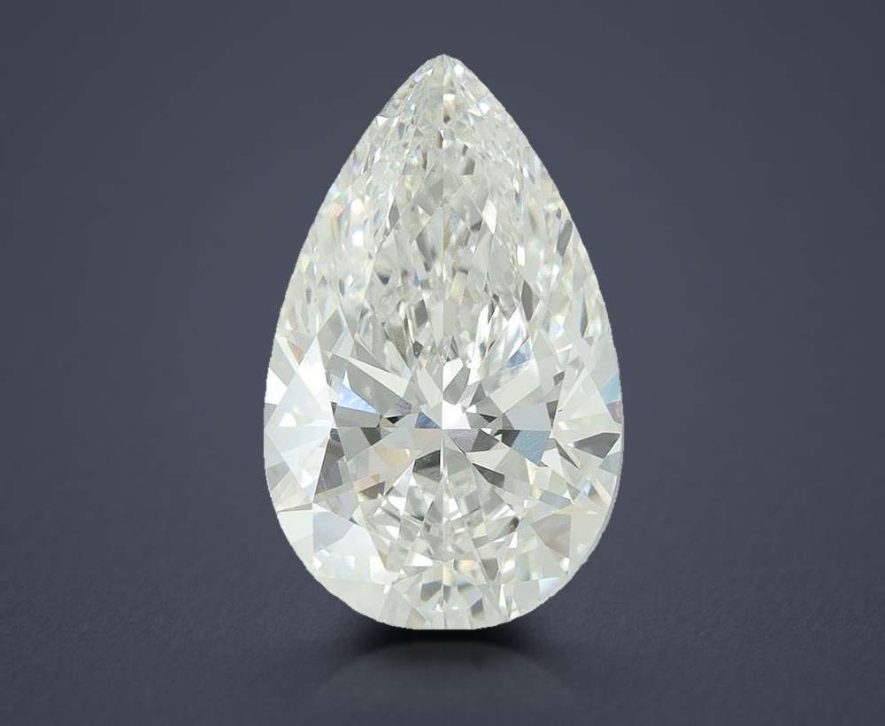 5.52ct F VS1 Rare Carat Ideal Cut Pear Lab Grown Diamond