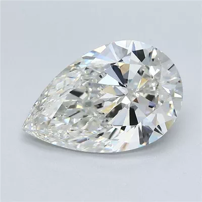 3.04ct G VS1 Rare Carat Ideal Cut Pear Lab Grown Diamond