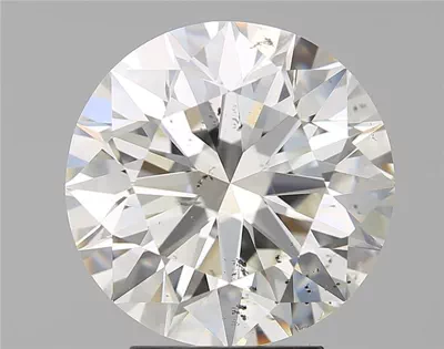 4.01ct J SI2 Rare Carat Ideal Cut Round Diamond