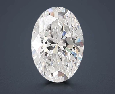 4.57ct E VVS2 Rare Carat Ideal Cut Oval Lab Grown Diamond