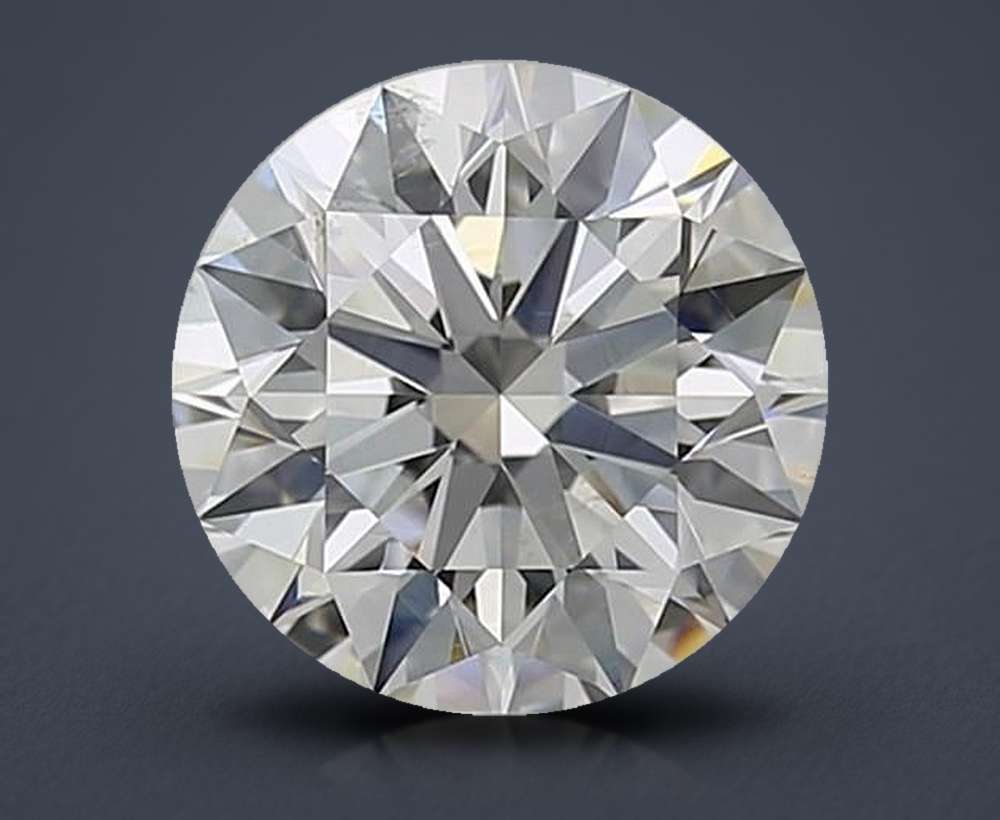 2.60ct I SI2 Rare Carat Ideal Cut Round Diamond