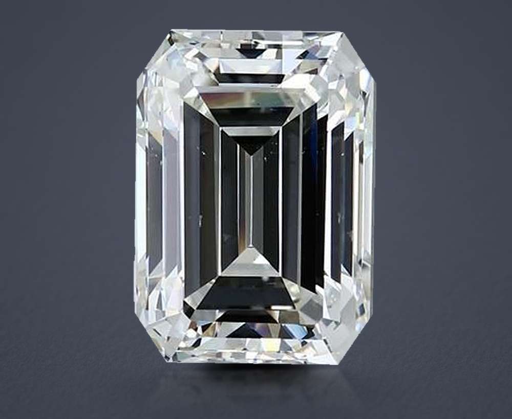 7.02ct I SI1 Very Good Cut Emerald Diamond