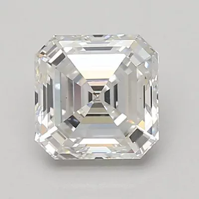 1.56ct D VS1 Rare Carat Ideal Cut Asscher Lab Grown Diamond