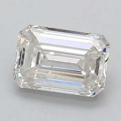 1.55ct F VS2 Rare Carat Ideal Cut Emerald Lab Grown Diamond