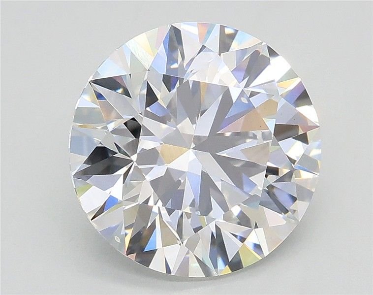 3.01ct D VS2 Excellent Cut Round Lab Grown Diamond