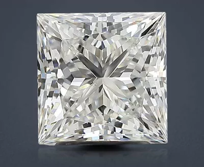 3.03ct H SI1 Rare Carat Ideal Cut Princess Diamond