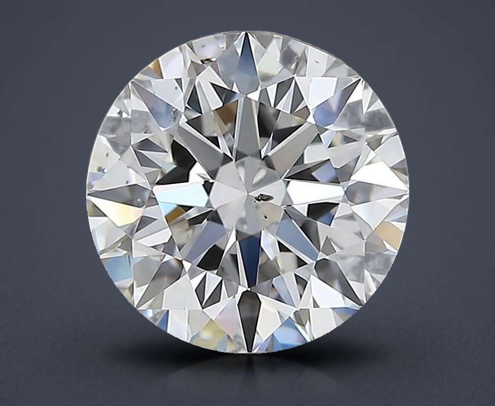2.50ct H SI1 Rare Carat Ideal Cut Round Diamond