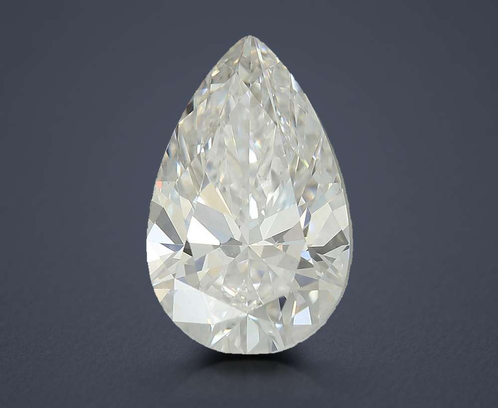 2.27ct F VS2 Rare Carat Ideal Cut Pear Lab Grown Diamond