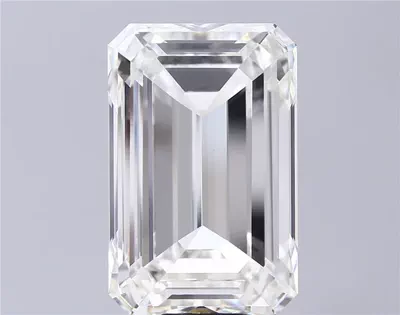 20.03ct H VVS2 Rare Carat Ideal Cut Emerald Lab Grown Diamond