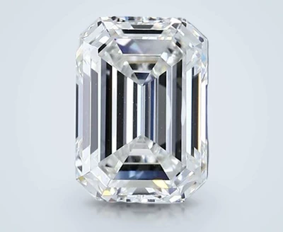 3.21ct F VS1 Rare Carat Ideal Cut Emerald Diamond