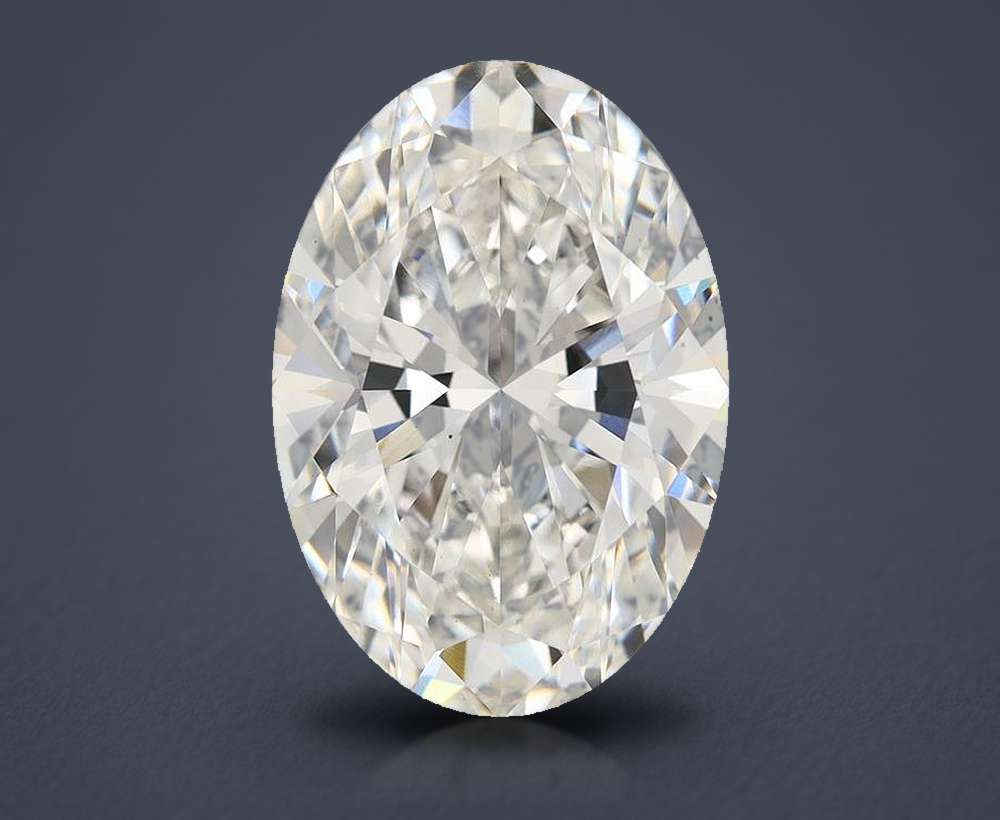 10.76ct F VS1 Rare Carat Ideal Cut Oval Lab Grown Diamond