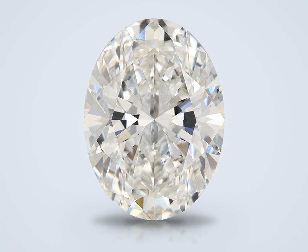 10.76ct F VS1 Rare Carat Ideal Cut Oval Lab Grown Diamond
