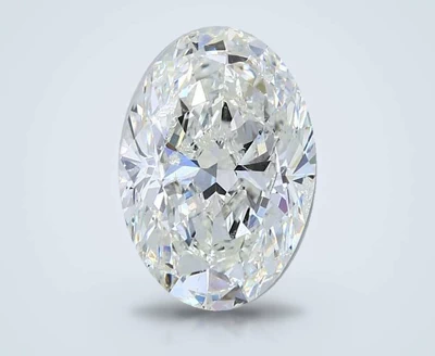 5.02ct I SI1 Rare Carat Ideal Cut Oval Diamond