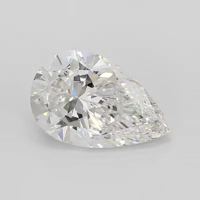 3.06ct E VS1 Rare Carat Ideal Cut Pear Lab Grown Diamond