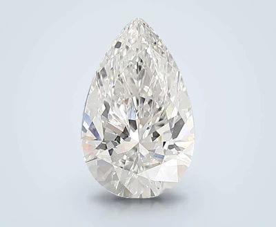 3.09ct E VS1 Rare Carat Ideal Cut Pear Lab Grown Diamond