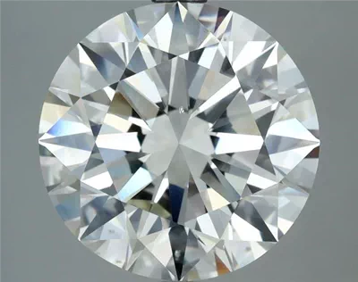5.09ct J SI1 Rare Carat Ideal Cut Round Diamond