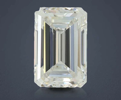 5.52ct F VS1 Rare Carat Ideal Cut Emerald Lab Grown Diamond