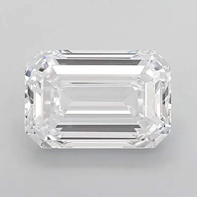 2.10ct E VVS2 Rare Carat Ideal Cut Emerald Lab Grown Diamond