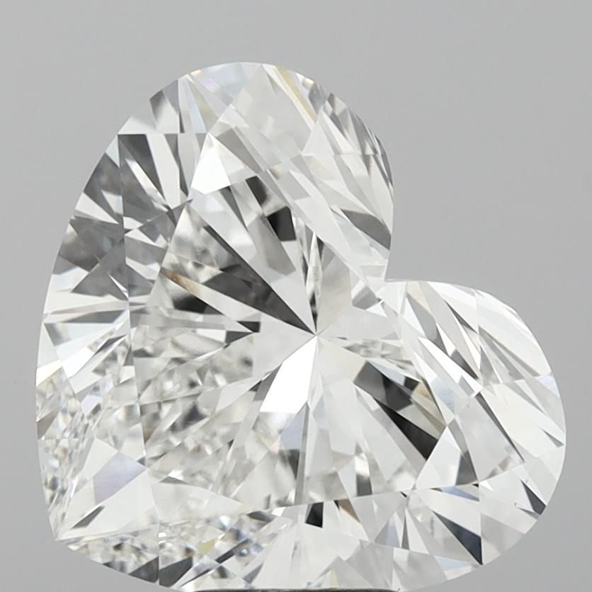 8.01ct F VVS2 Rare Carat Ideal Cut Heart Lab Grown Diamond