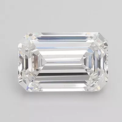 4.07ct F VS2 Rare Carat Ideal Cut Emerald Lab Grown Diamond