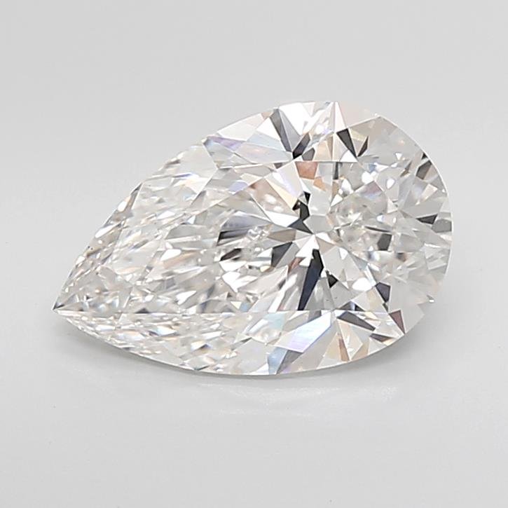 4.06ct F VS1 Rare Carat Ideal Cut Pear Lab Grown Diamond